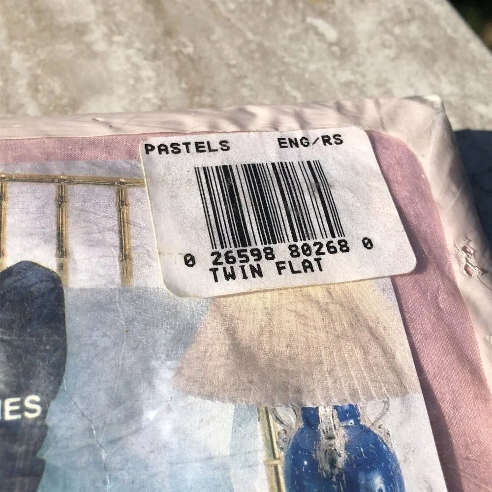 Performance by Springs TWIN FLAT SHEET Pink Cotton blend 180 Count Percale